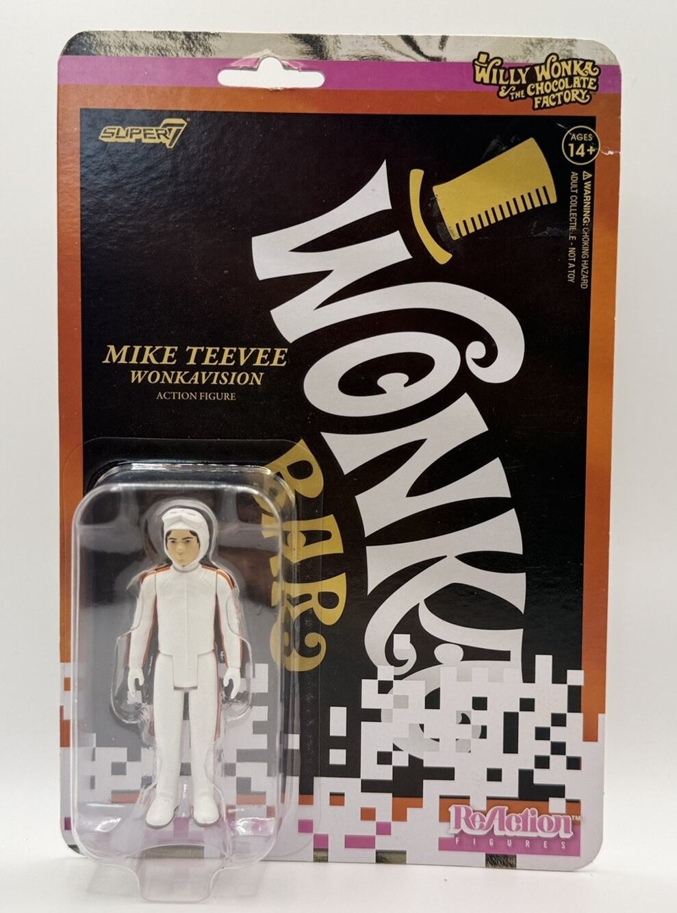 NEW Super7 Willy Wonka And The Chocolate Factory Mike Teevee Reaction Figure